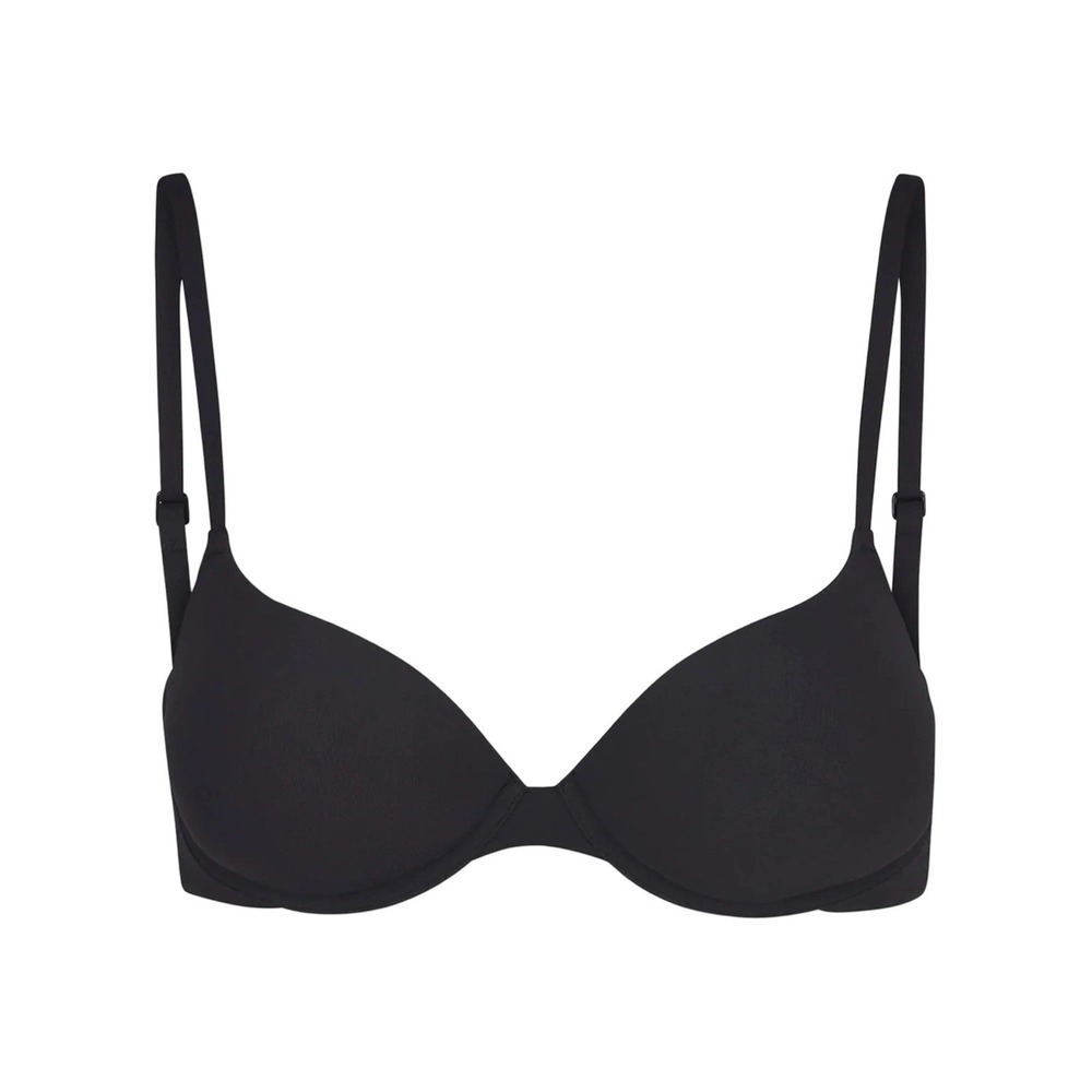 Skims Fits Everybody Push Up Demi Bra - NWT - Onyx Black - 36C